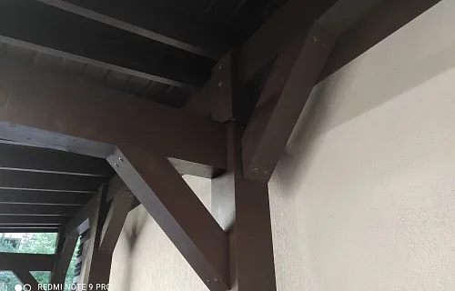 Деревянный навес для авто ШЕРВУД — Фото 3