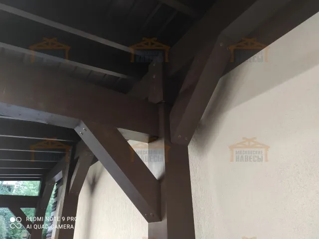 Деревянный навес для авто ШЕРВУД — Фото 3