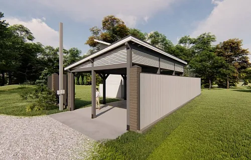 Навес односкатный для автомобилей ОСТИН — Фото 6