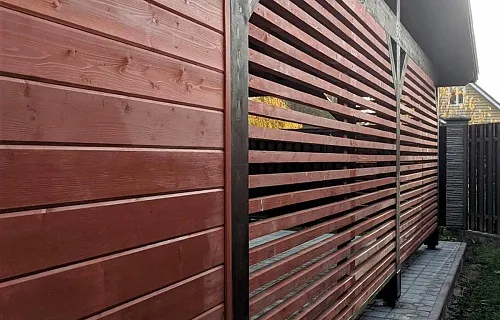 Навес для двух машин с хозблоком КОНАКОВО — Фото 5