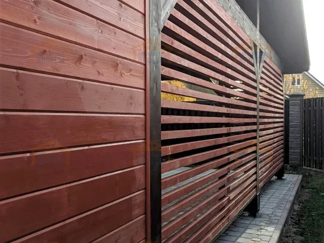 Навес для двух машин с хозблоком КОНАКОВО — Фото 5