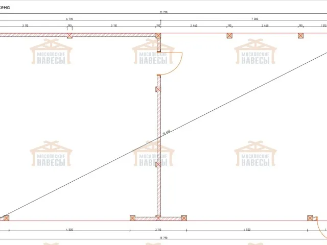 Навес с гаражом и хозблоком БИГ ГАРАЖ — Фото 5