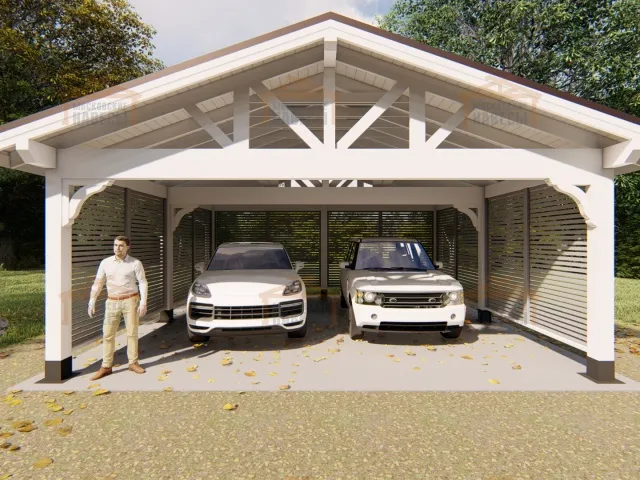 Навес для двух машин НАПОЛЕОН 2.0 — Фото 8