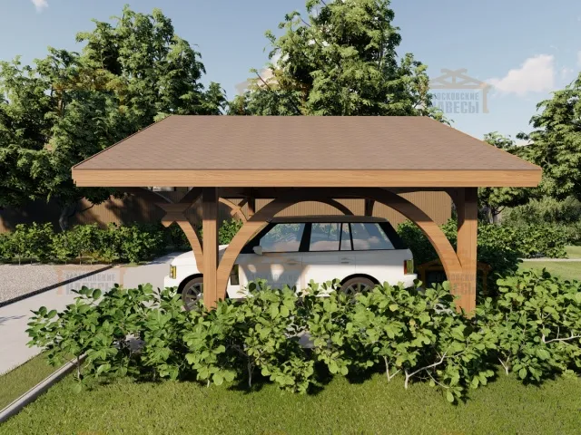 НАВЕС С ГНУТОКЛЕЕНЫМИ БАЛКАМИ АРКАДИЯ — Фото 4