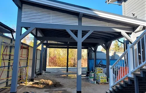 Навес односкатный для автомобилей ОСТИН — Фото 3