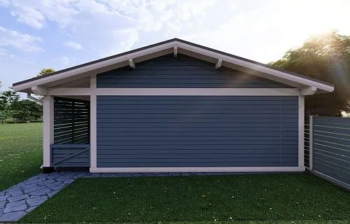 Навес для трех авто с хозблоком СОНАТА — Фото 6