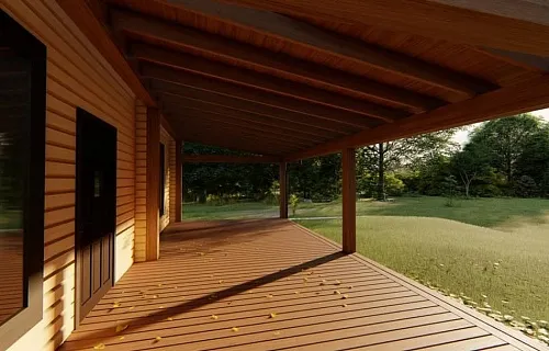 ВЕРАНДА К ДОМУ ХВОЙНАЯ — Фото 7