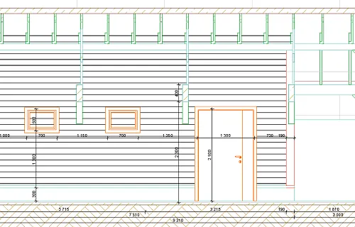 Навес для двух машин с хозблоком ВИКИНГ 2.0 — Фото 15