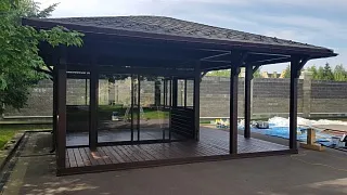Застекленная беседка ГРАФСКАЯ ПРИСТАНЬ MINI - миниатюра