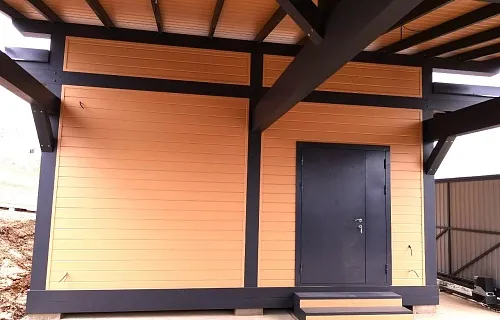 Навес для двух машин с хозблоком КОНАКОВО 3.0 — Фото 3