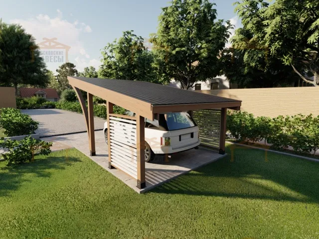 НАВЕС С ГНУТОКЛЕЕНЫМИ БАЛКАМИ КЕМБРИДЖ — Фото 5