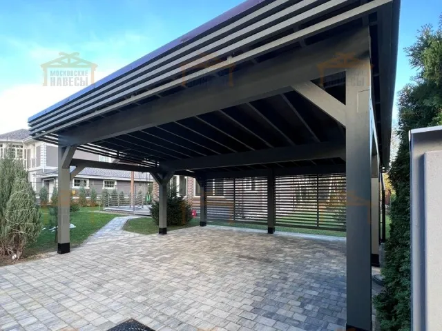 Навес для двух машин РОНДО — Фото 3
