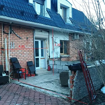 Веранда к дому 4.5x4.8 м