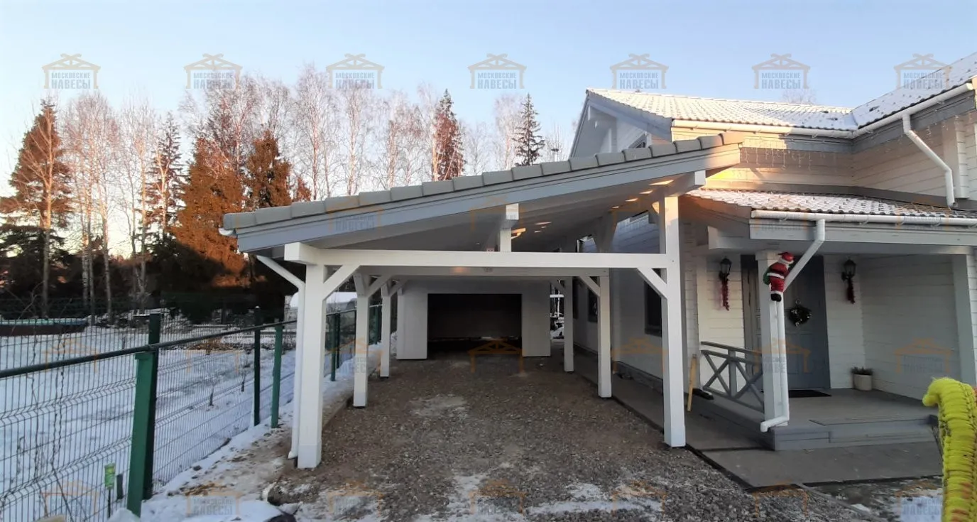 Навес с гаражом МЕДВЕЖИЙ Навес с гаражом МЕДВЕЖИЙ