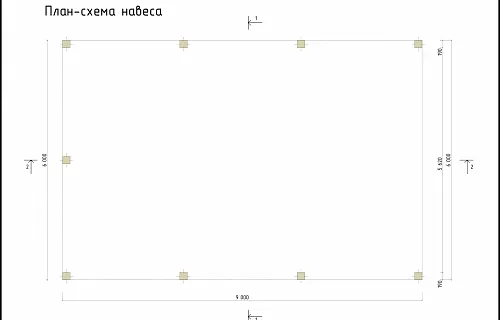 Деревянный навес для авто с ограждениями МОНТЕ-КАРЛО — Фото 7