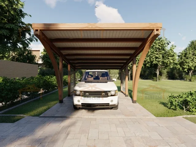 НАВЕС С ГНУТОКЛЕЕНЫМИ БАЛКАМИ КЕМБРИДЖ — Фото 4