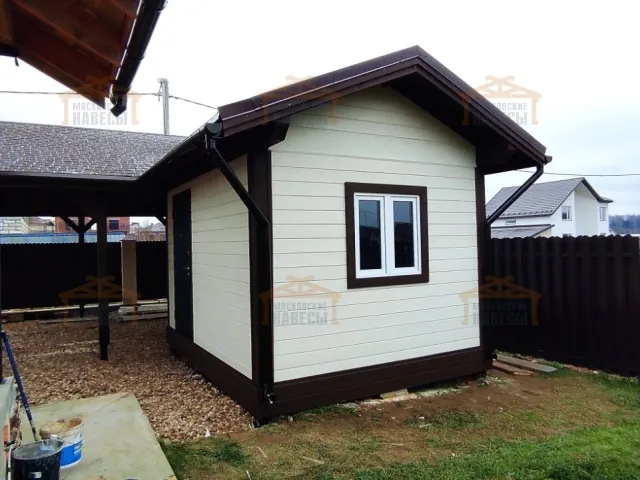 Навес для двух автомобилей с хозблоком КАЛИФОРНИЯ — Фото 12