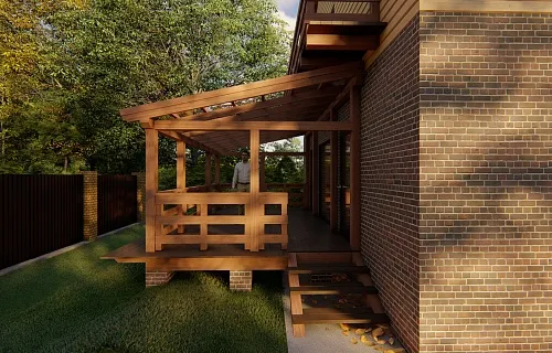 ВЕРАНДА К ДОМУ ИМПЕРИАЛ — Фото 2