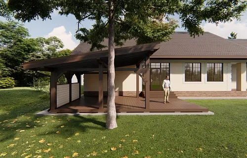 ВЕРАНДА-ТЕРРАСА К ДОМУ ПРОСТОР — Фото 5