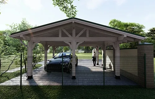 Навес для двух машин КАТАЛОНИЯ — Фото 6