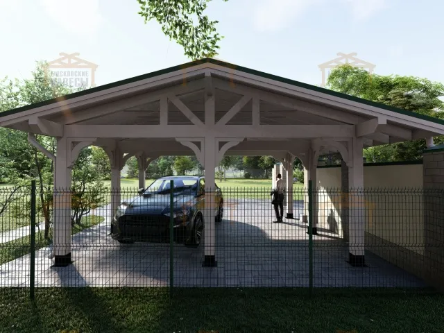 Навес для двух машин КАТАЛОНИЯ — Фото 6