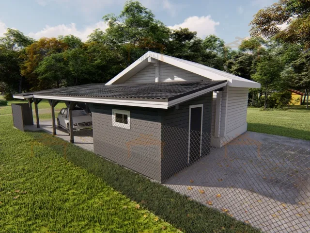 Навес с хозблоком СЕНАТОР — Фото 7