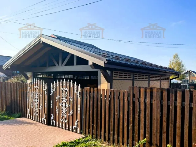 Закрытый навес для 2ух авто ВАЛЬДОРФ — Фото 3