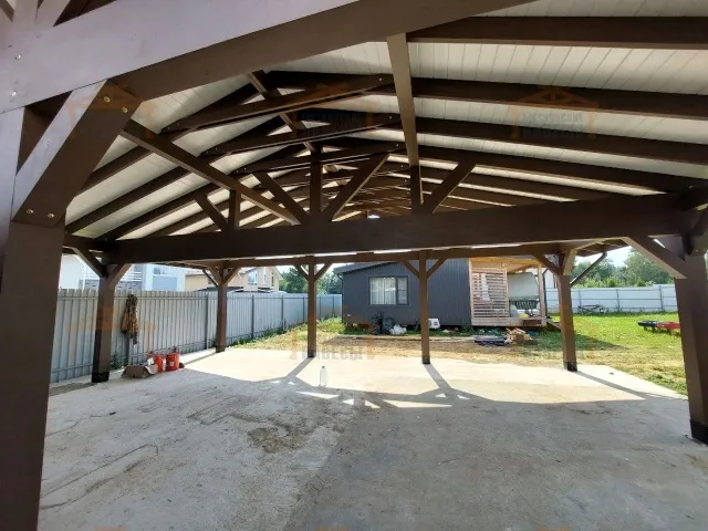 Деревянный навес ЭРМИТАЖ — Фото 4