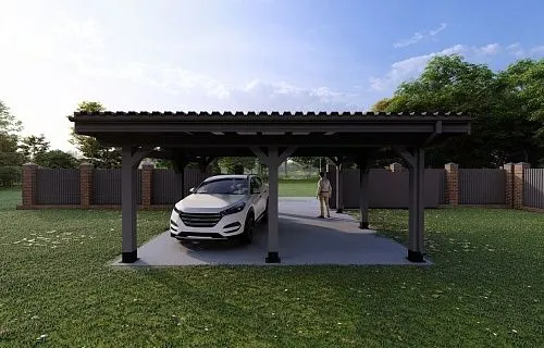 Навес для двух машин ФЛЭТ 3.0 — Фото 4