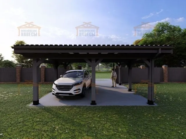 Навес для двух машин ФЛЭТ 3.0 — Фото 4