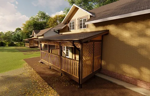 ВЕРАНДА ИЗ ДЕРЕВА ВЕКТОР — Фото 6