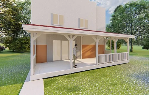 ДЕРЕВЯННАЯ ВЕРАНДА К ДОМУ ОМЕГА — Фото 6