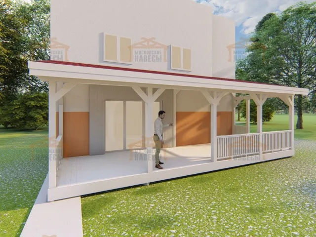 ДЕРЕВЯННАЯ ВЕРАНДА К ДОМУ ОМЕГА — Фото 6