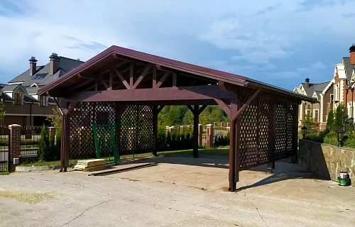 Навес для 3ех машин ВЕСТА 2.0 — Фото 8