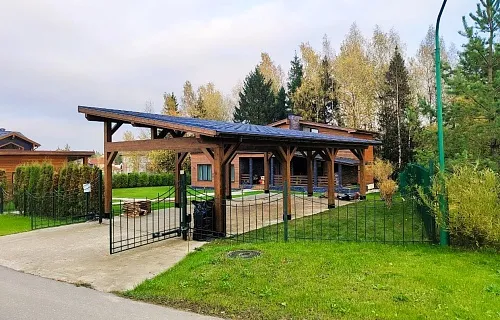 Односкатный навес для двух машин ХАРТВУД 2.0 — Фото 2