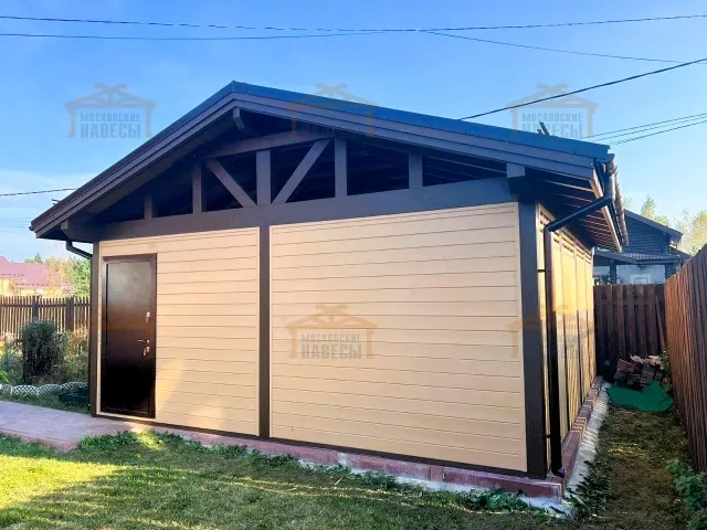 Закрытый навес для 2ух авто ВАЛЬДОРФ — Фото 4