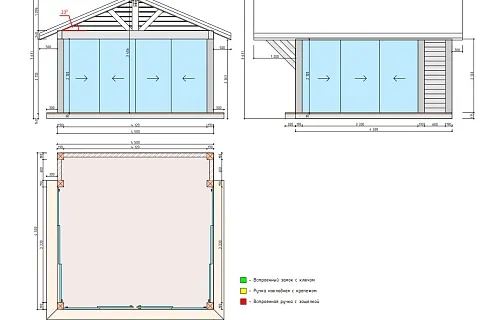 Застекленная беседка МОНТАНА 3.0 — Фото 10