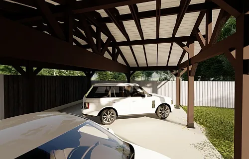 Деревянный навес ЭРМИТАЖ — Фото 9