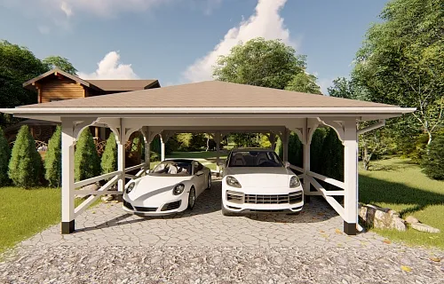 Навес для двух машин РЕНЕССАНС — Фото 12