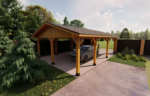 Навес из клееного бруса БОНАПАРТ — Фото 8