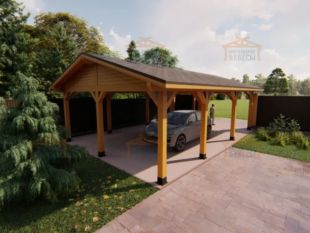 Навес из клееного бруса БОНАПАРТ — Фото 8