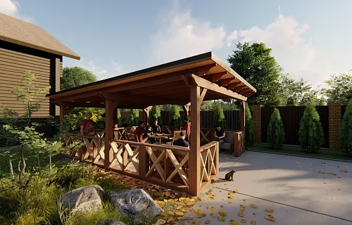 НАВЕС-БЕСЕДКА БЕЛЛАДЖИО — Фото 2