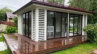 Застекленная беседка ФИОНА - миниатюра