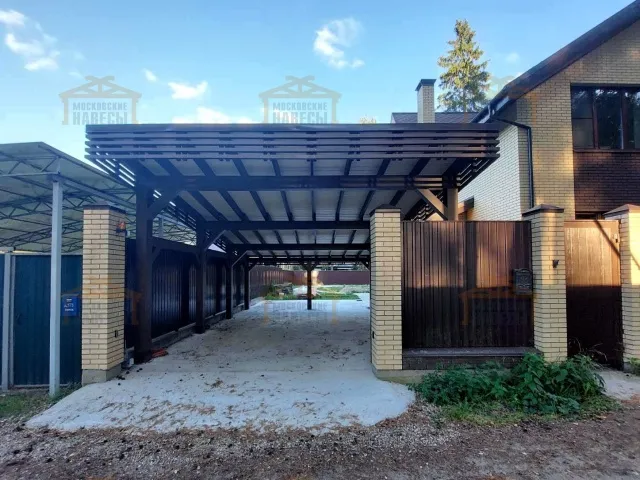 Навес для двух машин РОНДО — Фото 8