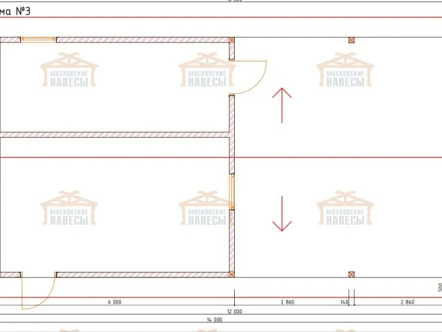 Навес для двух машин с хозблоком МАЯК — Фото 4