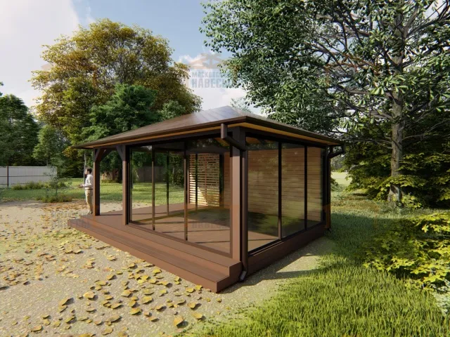 Застекленная беседка КИНГСТОН 2.0 — Фото 4