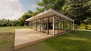 Застекленная беседка ПАНОРАМА - миниатюра