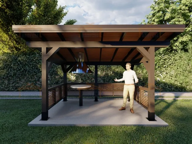 НАВЕС ДЛЯ БАРБЕКЮ ТВИД ПАРК — Фото 6