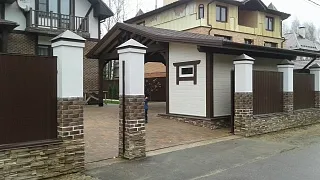 Навес для двух автомобилей с хозблоком КАРЕЛИЯ - миниатюра