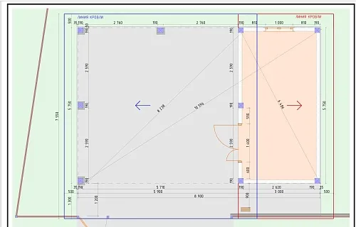 Навес для двух машин с хозблоком КОНАКОВО 3.0 — Фото 6